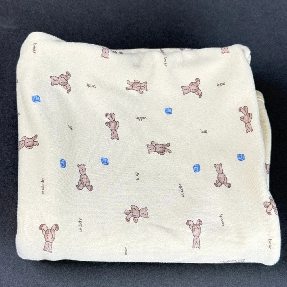 Baby Gap Teddy Bear Cotton Receiving Blanket Toy 34